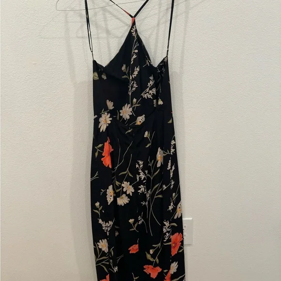 Reformation Halter Neck Midi Dress with Low Back | size 6 - Picture 6 of 10